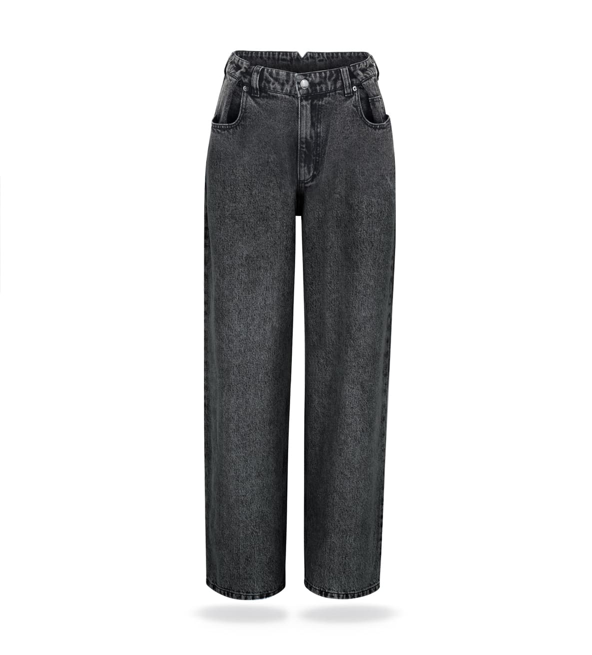 Spodnie jeansowe Washed-black denim