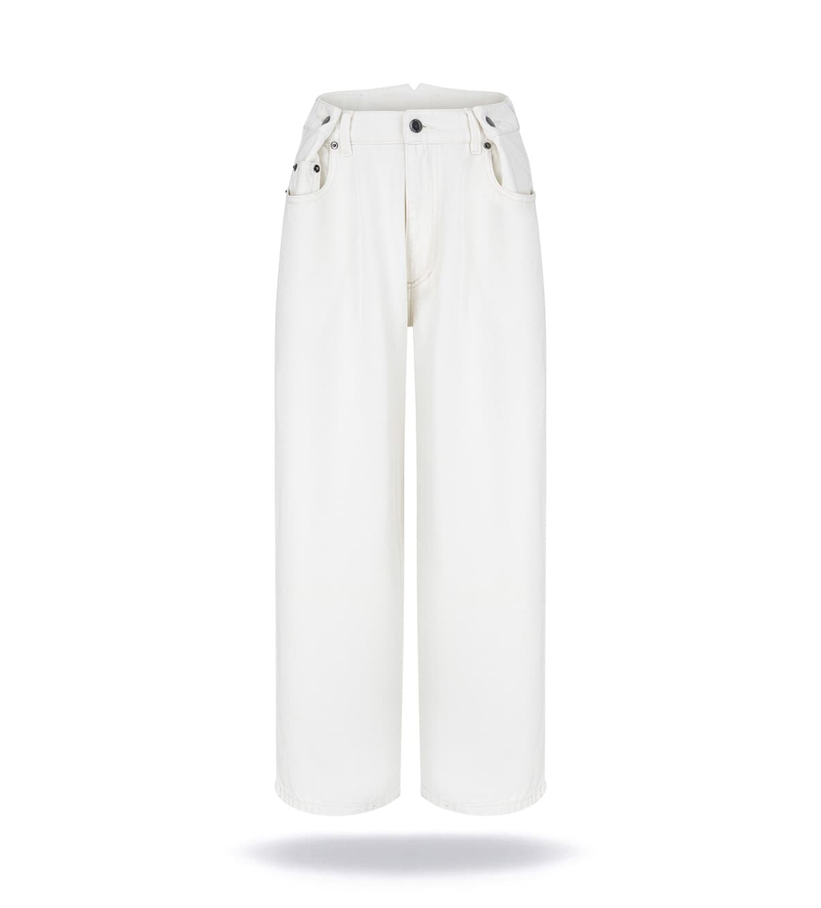 Denimowe kuloty off-white