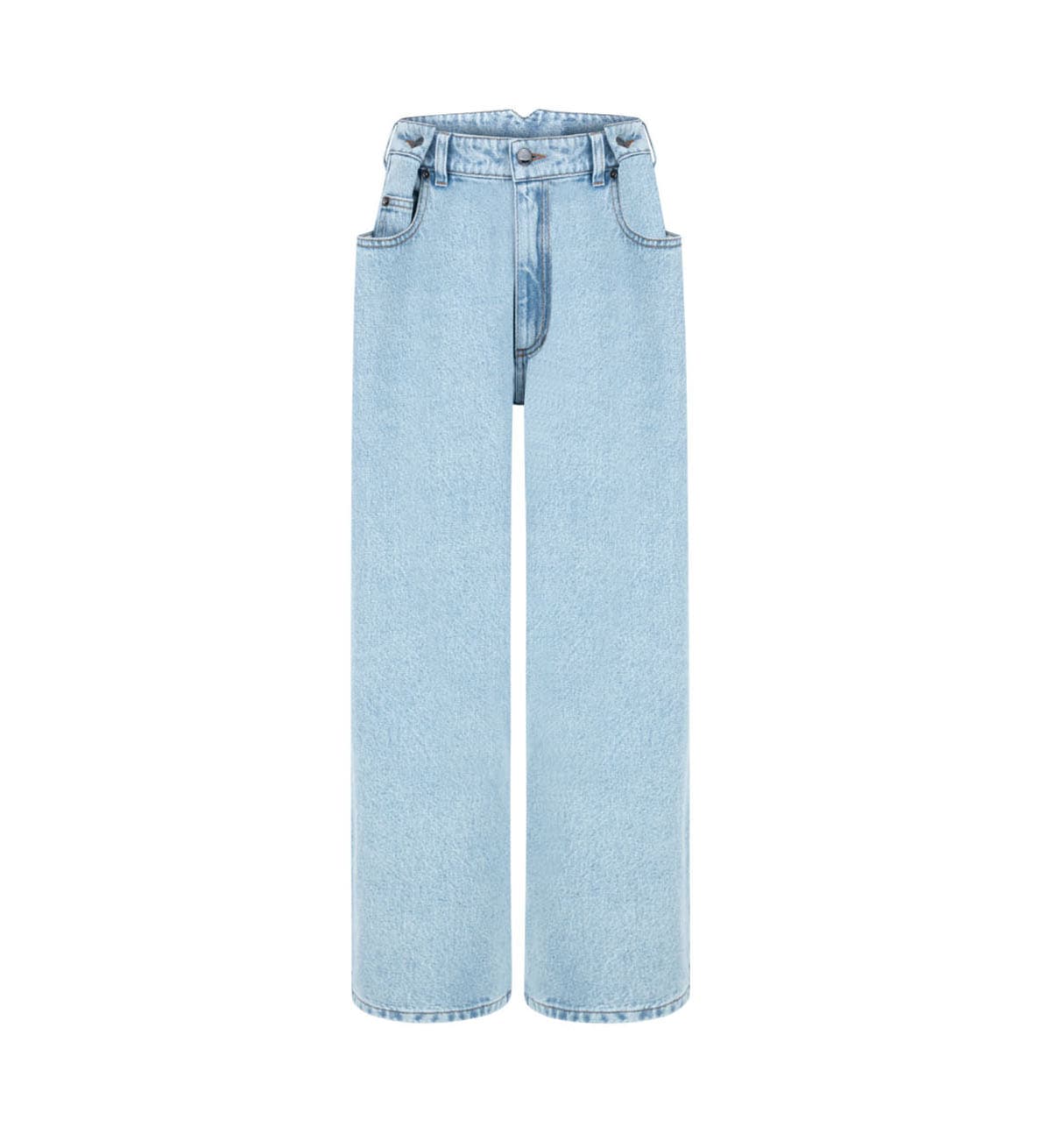 Denimowe kuloty light washed