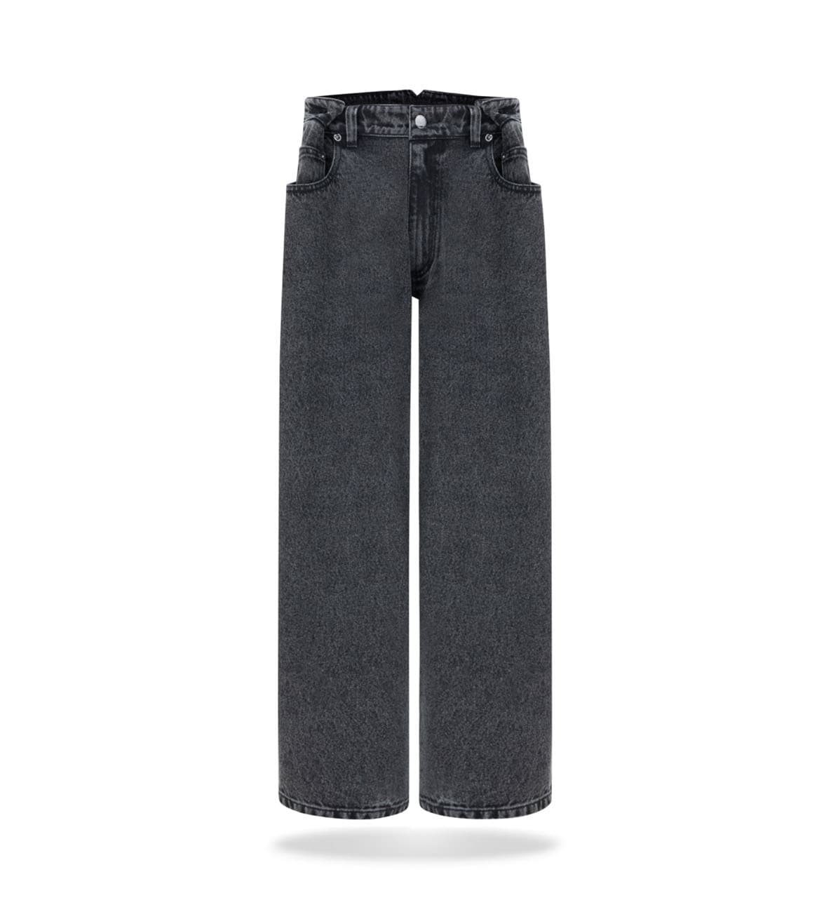 Denimowe kuloty washed black