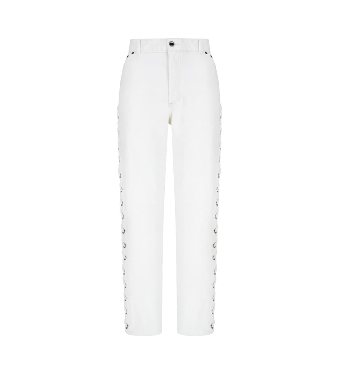Spodnie ze sznurowaniem off-white denim