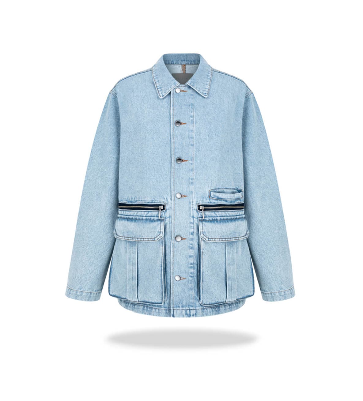 Kurtka z kieszeniami Light washed