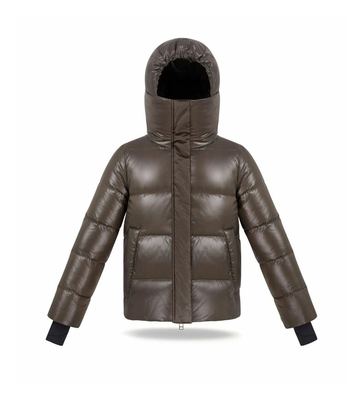 Kurtka High chin guard Marron Glace