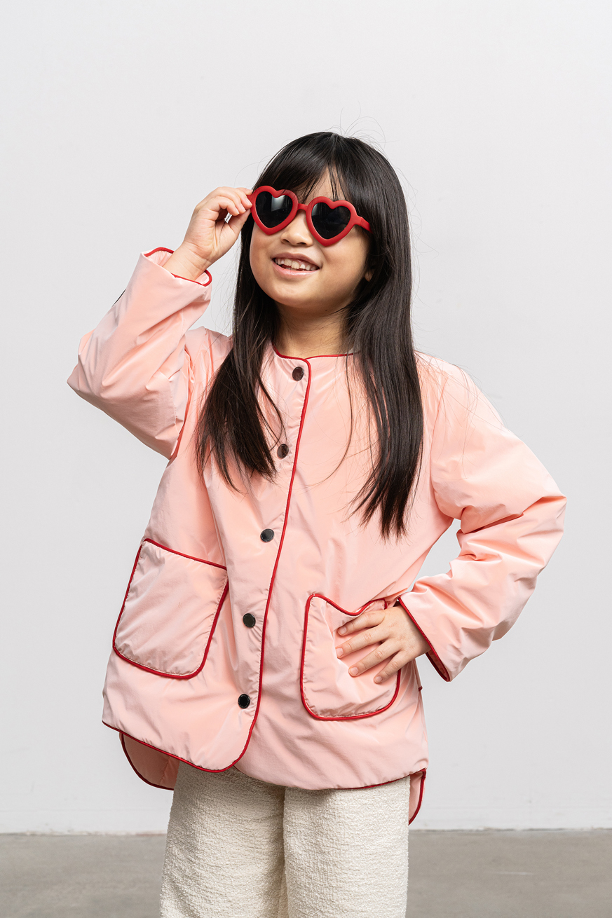 Lekka kurtka Overshirt Peach Fuzz