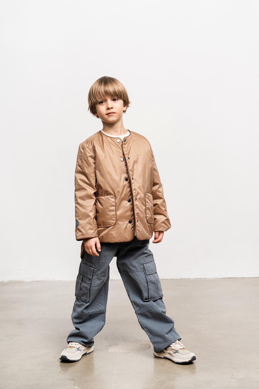 Lekka kurtka Overshirt Caramel