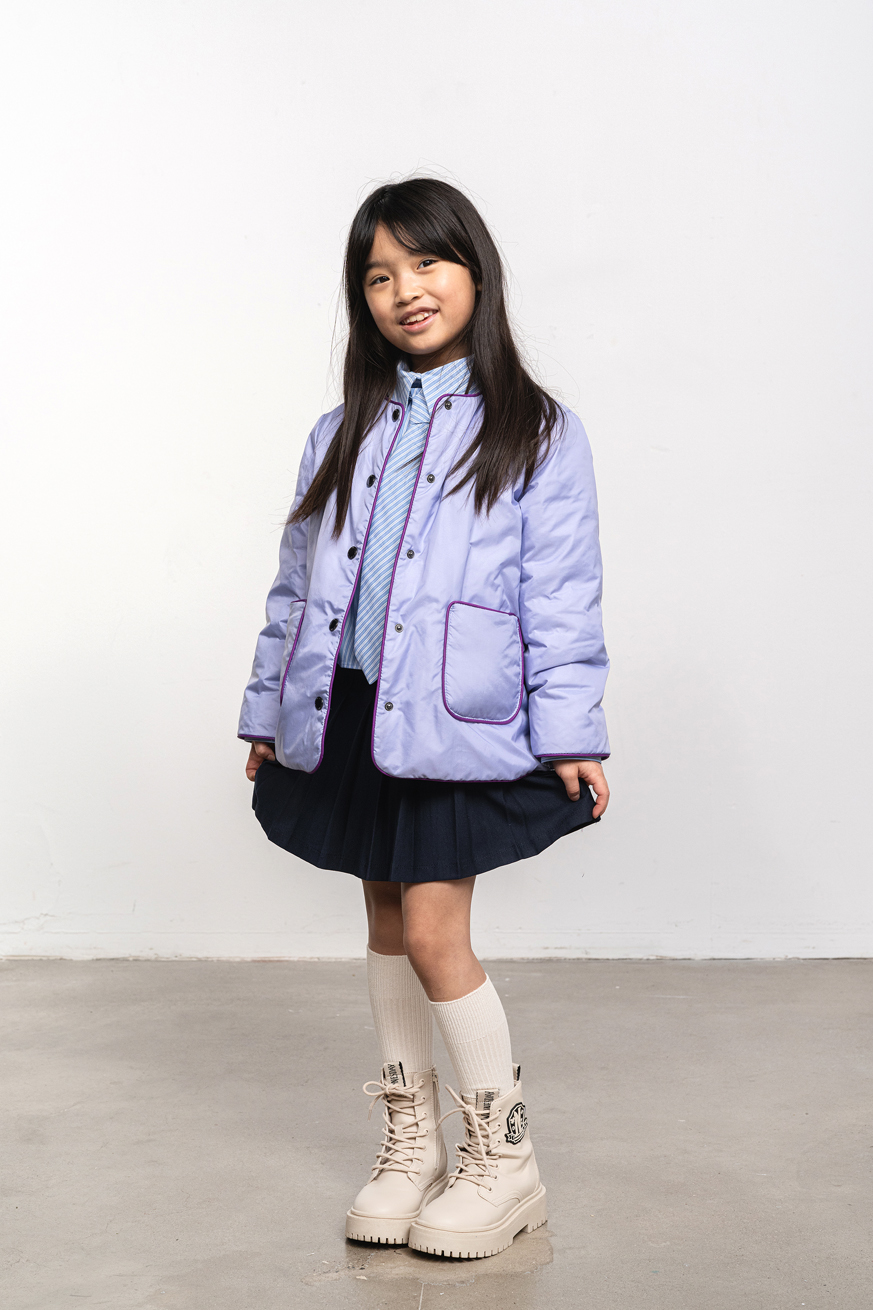 Lekka kurtka Overshirt Lilac