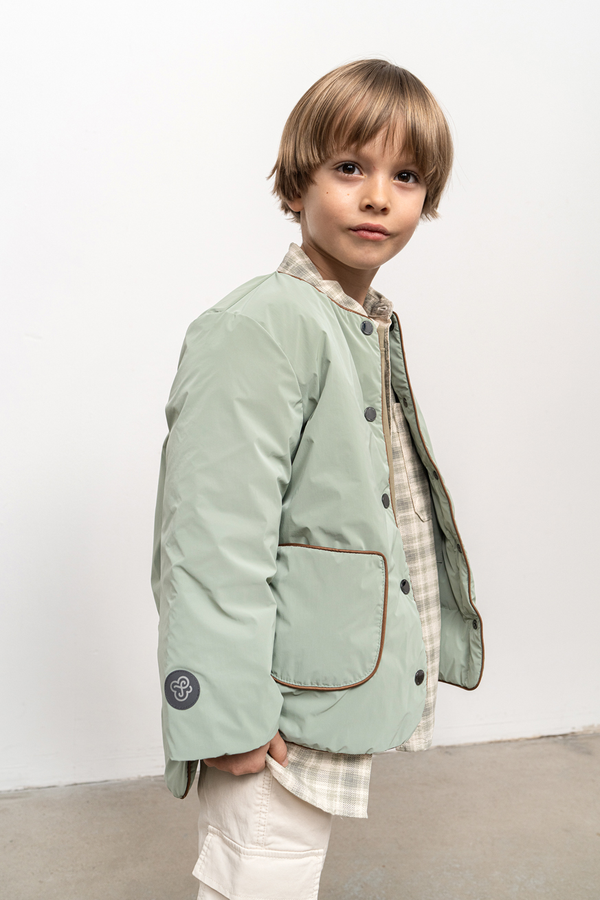 Lekka kurtka Overshirt Satin Sage