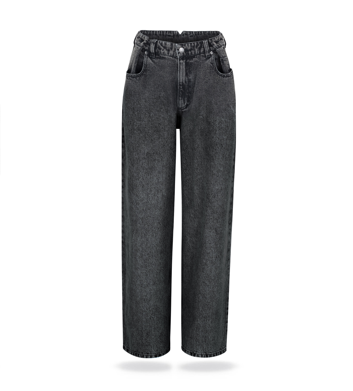 Spodnie jeansowe Washed-black denim