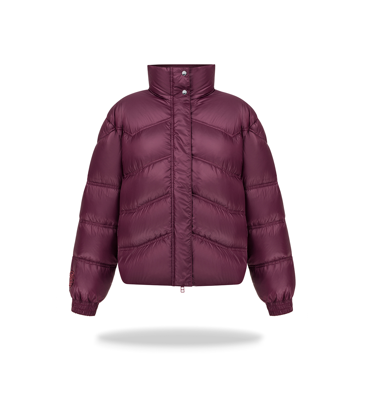 Oversizowa kurtka bomber Burgundy