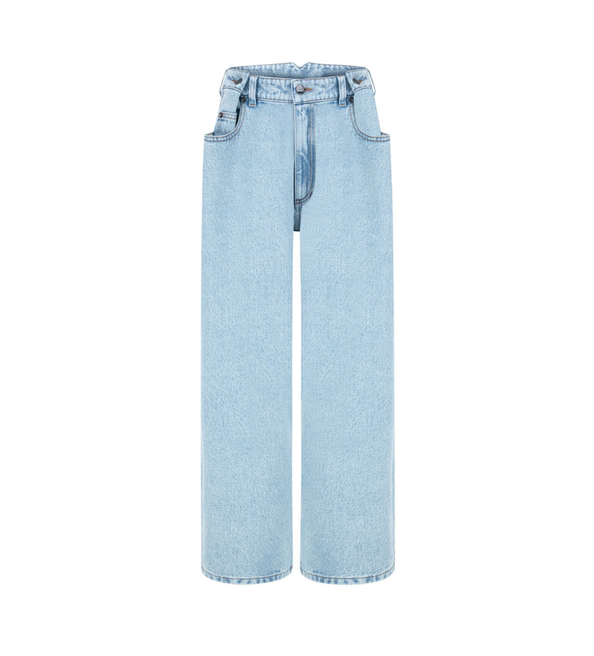 Denimowe kuloty light washed