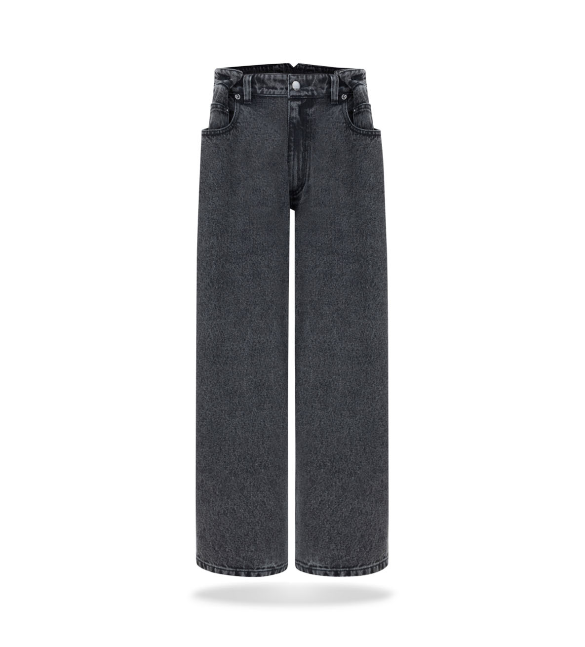 Denimowe kuloty washed black