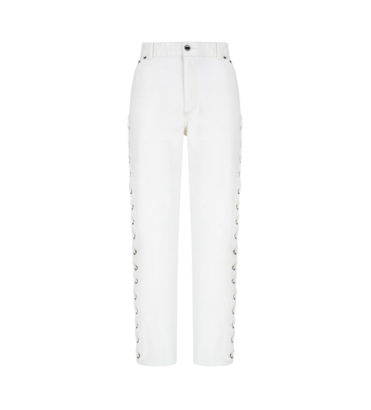 Spodnie ze sznurowaniem off-white denim