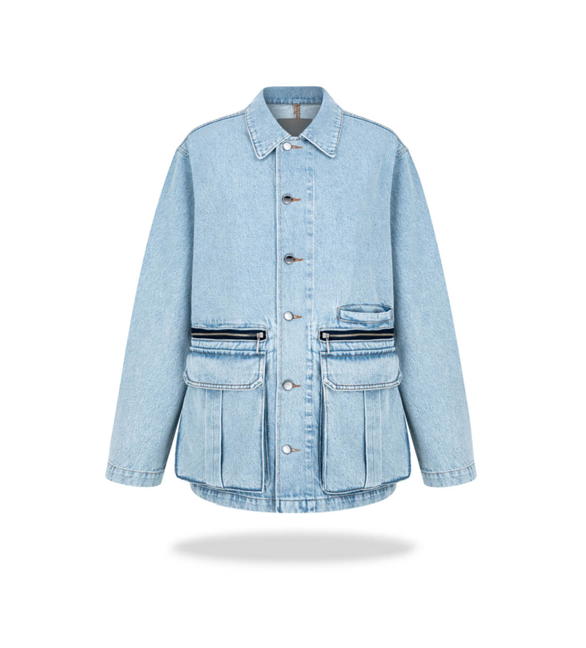 Kurtka z kieszeniami Light washed